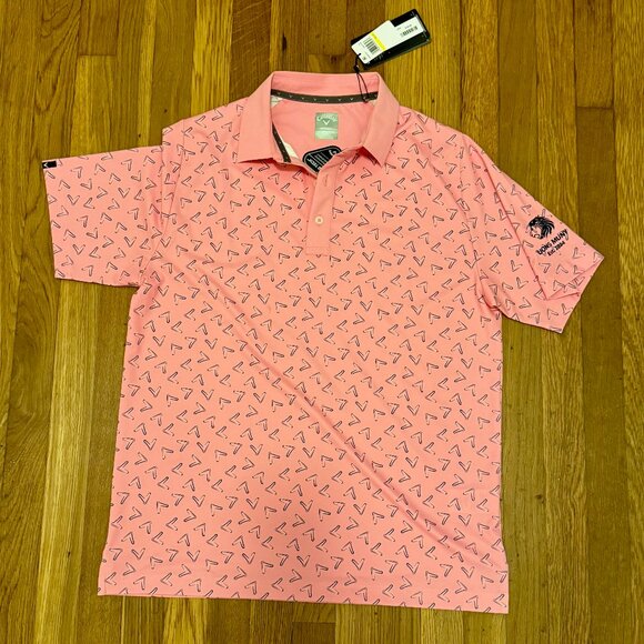 Callaway Other - NWT Callaway Golf Polo Shirt Pink Lions MUNY M Logo Print Performance